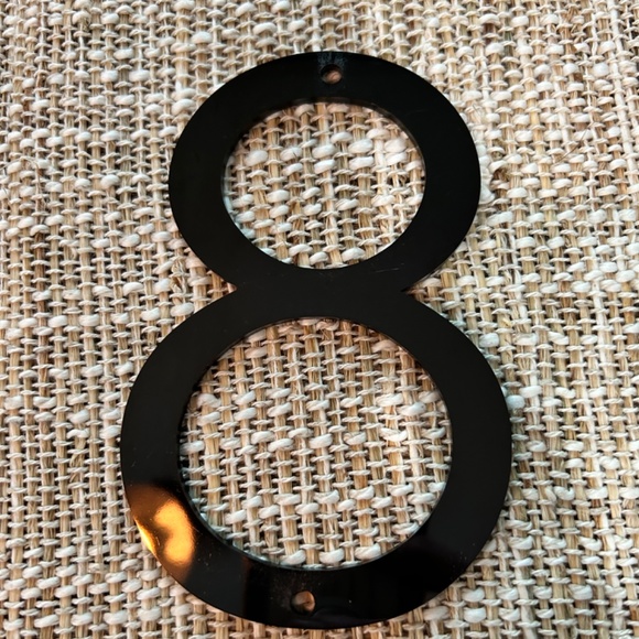 🏡NWT-OLD TURTLEDOVE BRAND, 5” HOUSE NUMBERS - EXTERIOR - COLOR: BLACK MIRROR🏡 - Picture 9 of 16